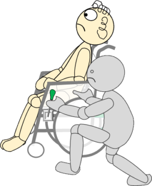 車椅子7(車椅子傾斜1)