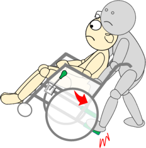 車椅子9(車椅子傾斜3)